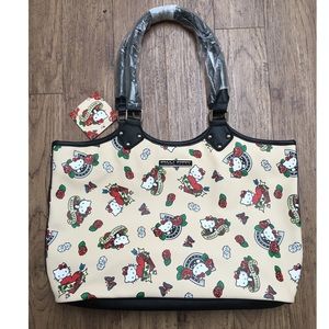 Hello Kitty Sailor Jerry Tattoo print tote